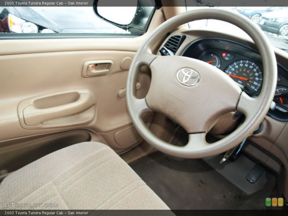 Oak Interior Steering Wheel for the 2003 Toyota Tundra Regular Cab #78043719