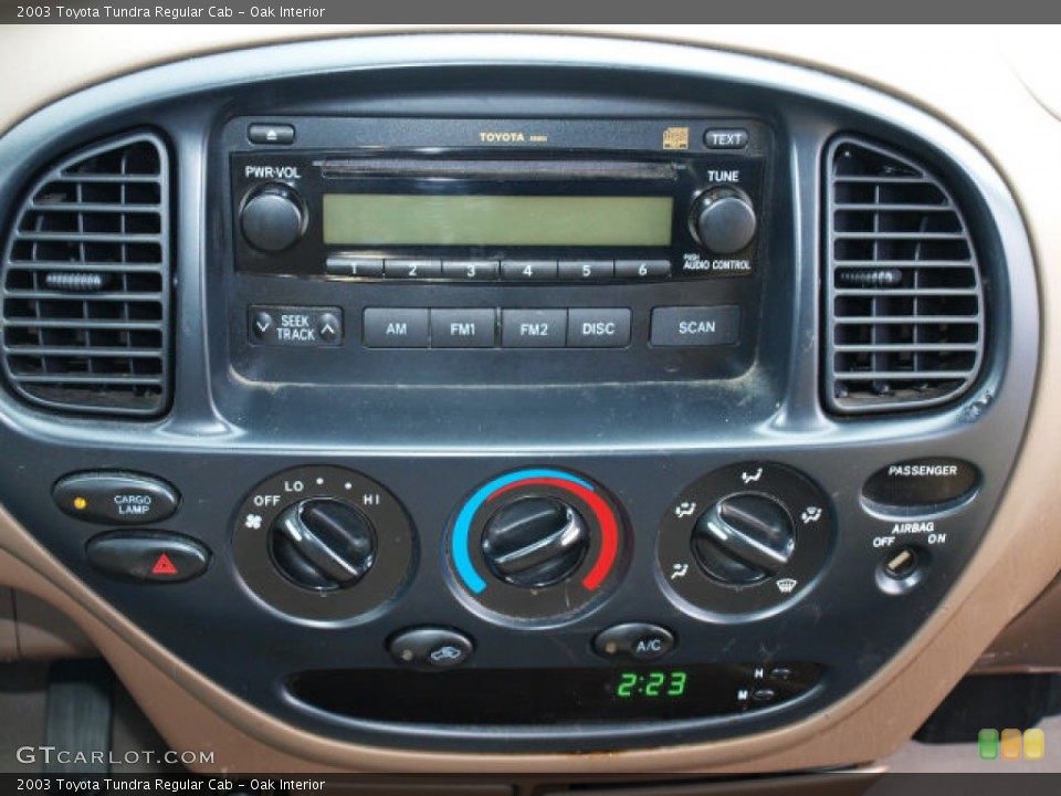 Oak Interior Controls for the 2003 Toyota Tundra Regular Cab #78043734