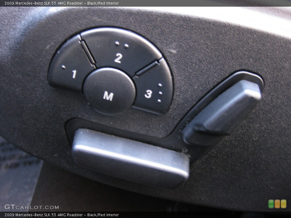 Black/Red Interior Controls for the 2009 Mercedes-Benz SLK 55 AMG Roadster #78045774