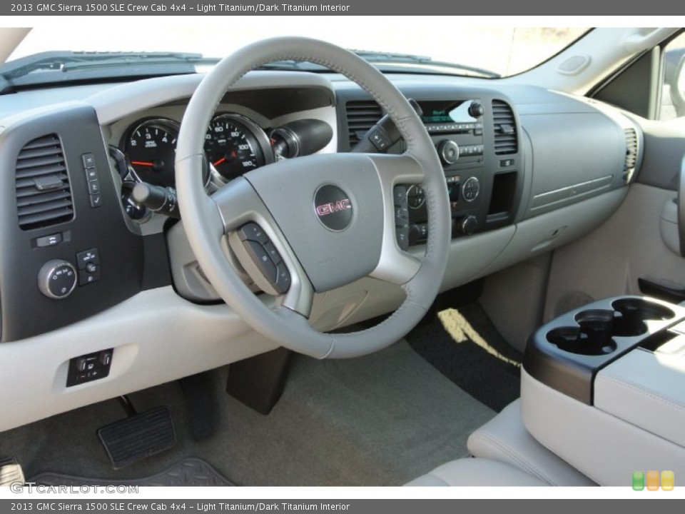 Light Titanium/Dark Titanium Interior Dashboard for the 2013 GMC Sierra 1500 SLE Crew Cab 4x4 #78045808