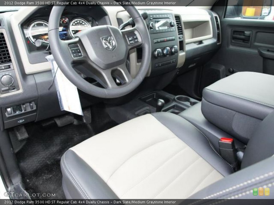 Dark Slate/Medium Graystone Interior Photo for the 2012 Dodge Ram 3500 HD ST Regular Cab 4x4 Dually Chassis #78045991
