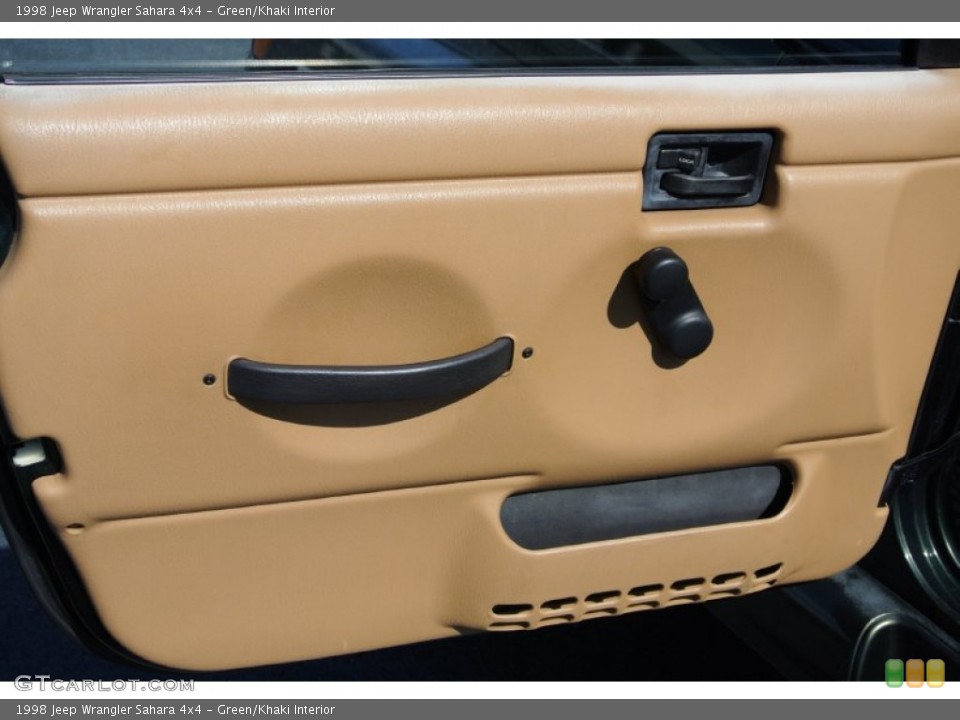 Green/Khaki Interior Door Panel for the 1998 Jeep Wrangler Sahara 4x4 #78049620