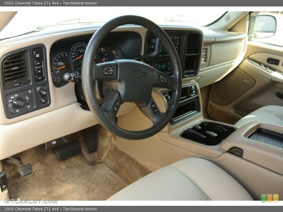 Tan/Neutral Interior Prime Interior for the 2003 Chevrolet Tahoe Z71 4x4 #78050743