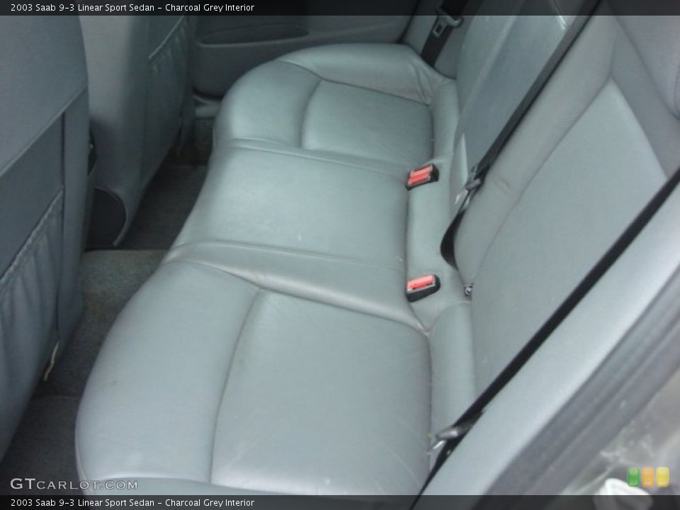 Charcoal Grey Interior Rear Seat for the 2003 Saab 9-3 Linear Sport Sedan #78052055