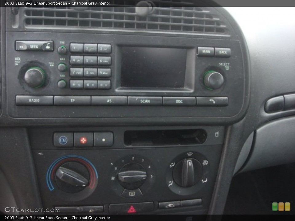 Charcoal Grey Interior Controls for the 2003 Saab 9-3 Linear Sport Sedan #78052134
