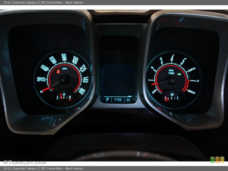 Black Interior Gauges for the 2011 Chevrolet Camaro LT/RS Convertible #78052310