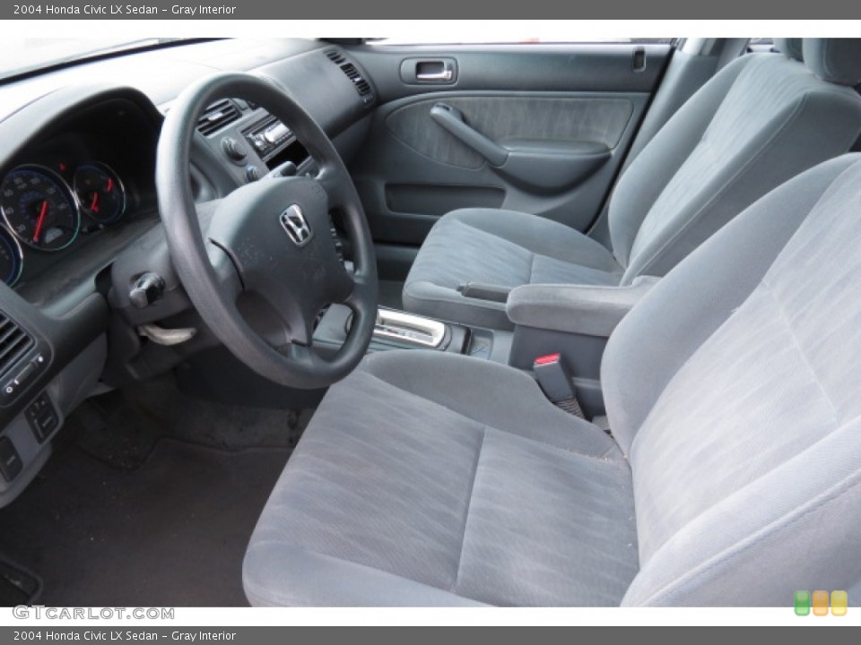 Gray Interior Front Seat for the 2004 Honda Civic LX Sedan #78053292