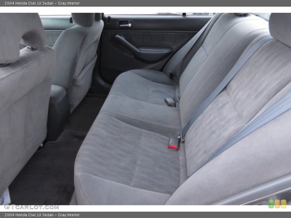 Gray Interior Rear Seat for the 2004 Honda Civic LX Sedan #78053310