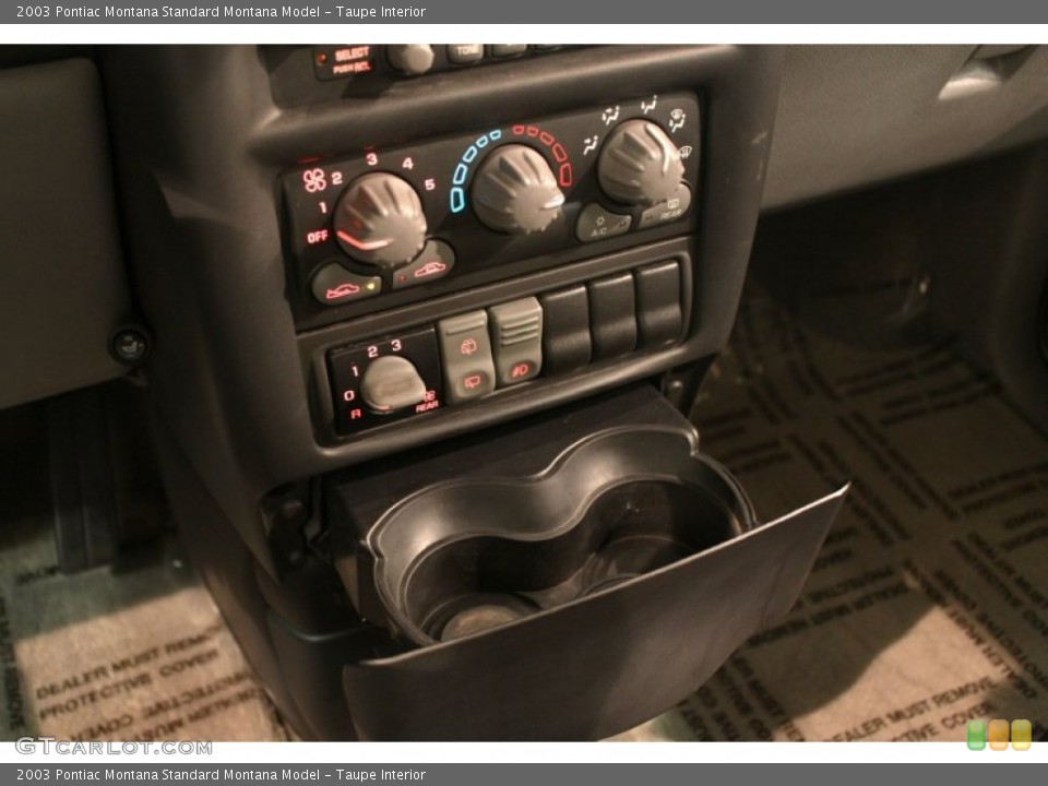 Taupe Interior Controls for the 2003 Pontiac Montana  #78054891