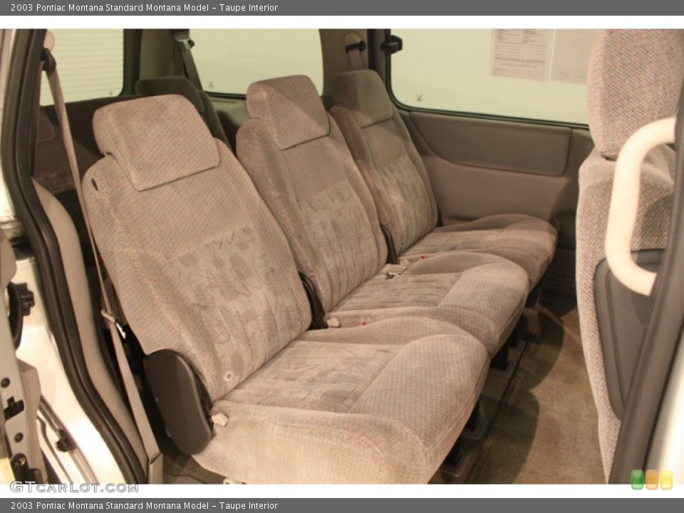 Taupe Interior Rear Seat for the 2003 Pontiac Montana  #78054925