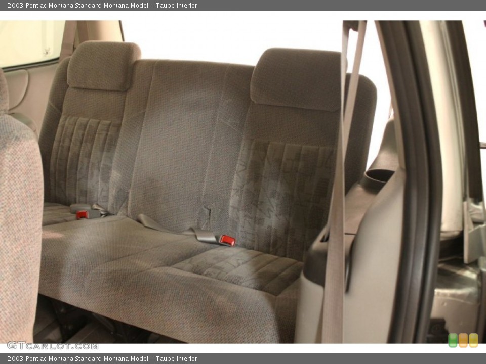 Taupe Interior Rear Seat for the 2003 Pontiac Montana  #78054954