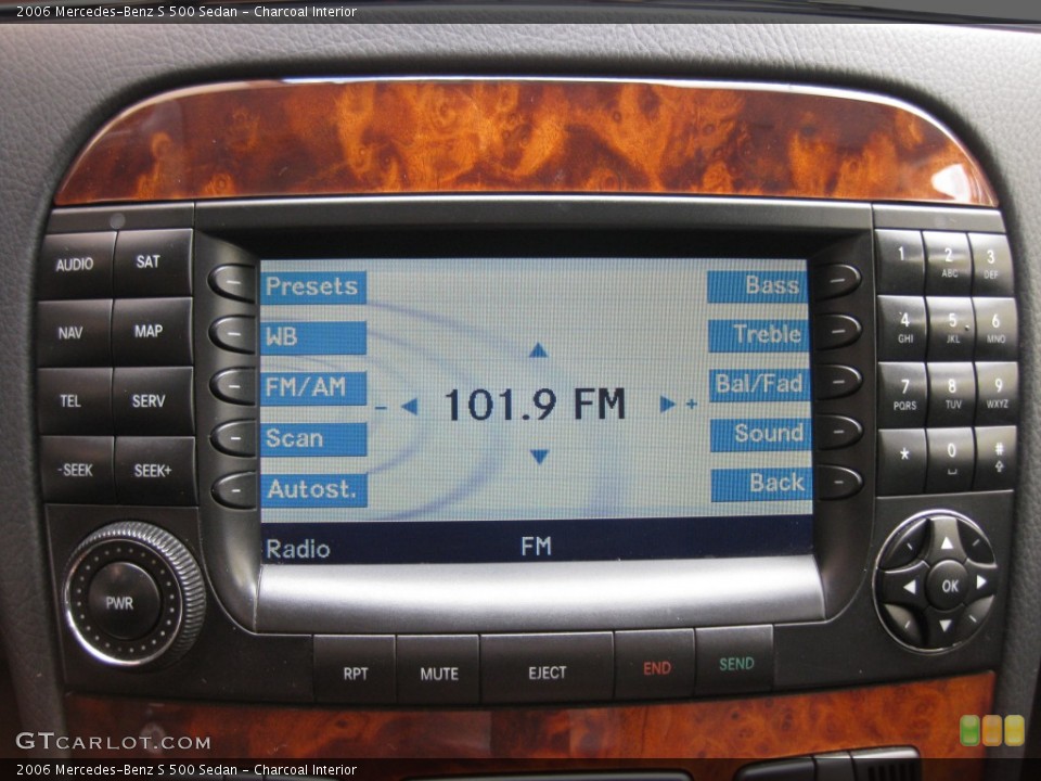 Charcoal Interior Audio System for the 2006 Mercedes-Benz S 500 Sedan #78055465