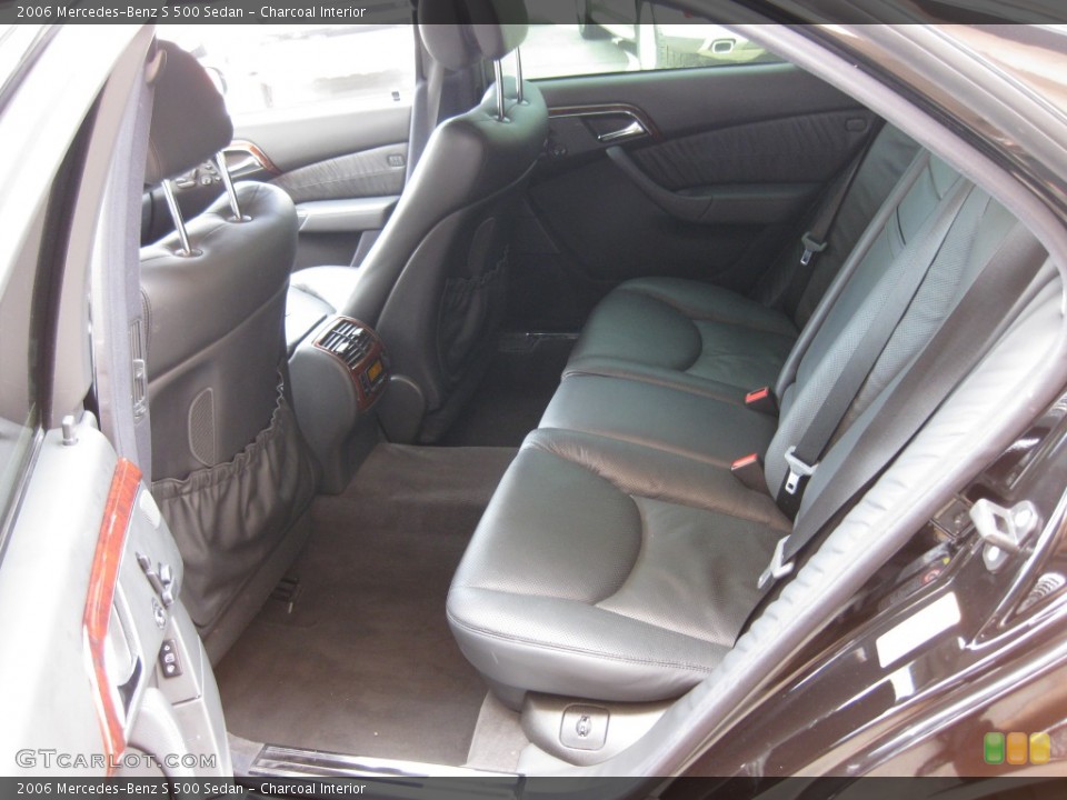 Charcoal Interior Rear Seat for the 2006 Mercedes-Benz S 500 Sedan #78056106