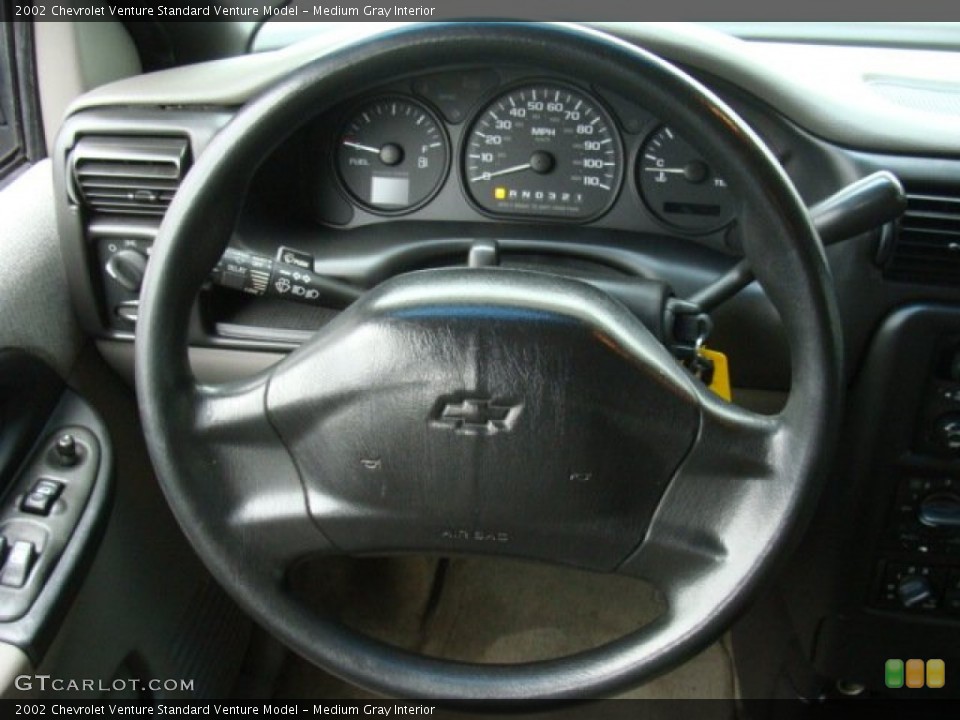 Medium Gray Interior Steering Wheel for the 2002 Chevrolet Venture  #78056110