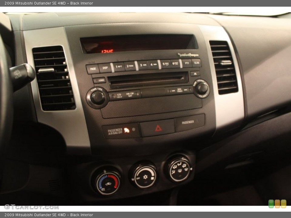 Black Interior Controls for the 2009 Mitsubishi Outlander SE 4WD #78056553
