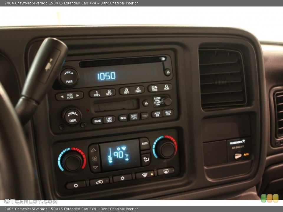 Dark Charcoal Interior Controls for the 2004 Chevrolet Silverado 1500 LS Extended Cab 4x4 #78056745