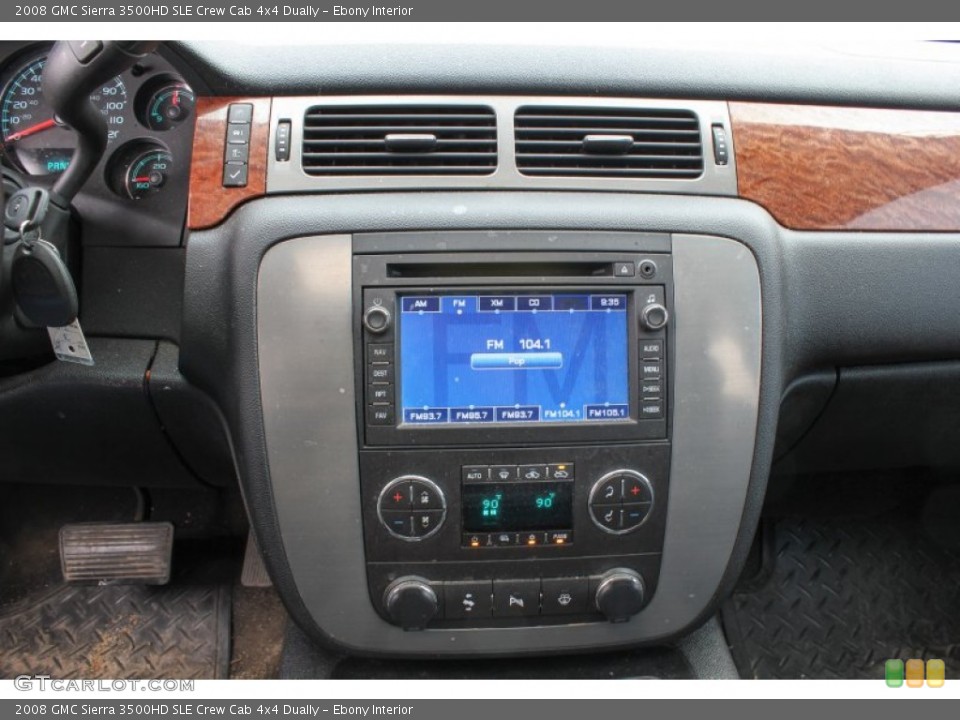 Ebony Interior Controls for the 2008 GMC Sierra 3500HD SLE Crew Cab 4x4 Dually #78057186