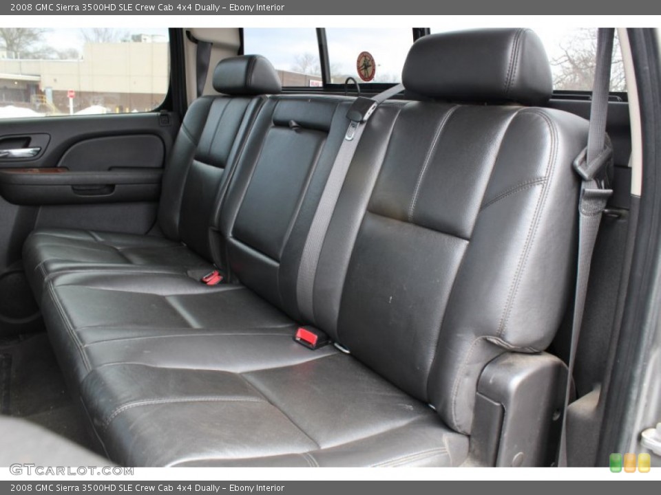 Ebony Interior Rear Seat for the 2008 GMC Sierra 3500HD SLE Crew Cab 4x4 Dually #78057282