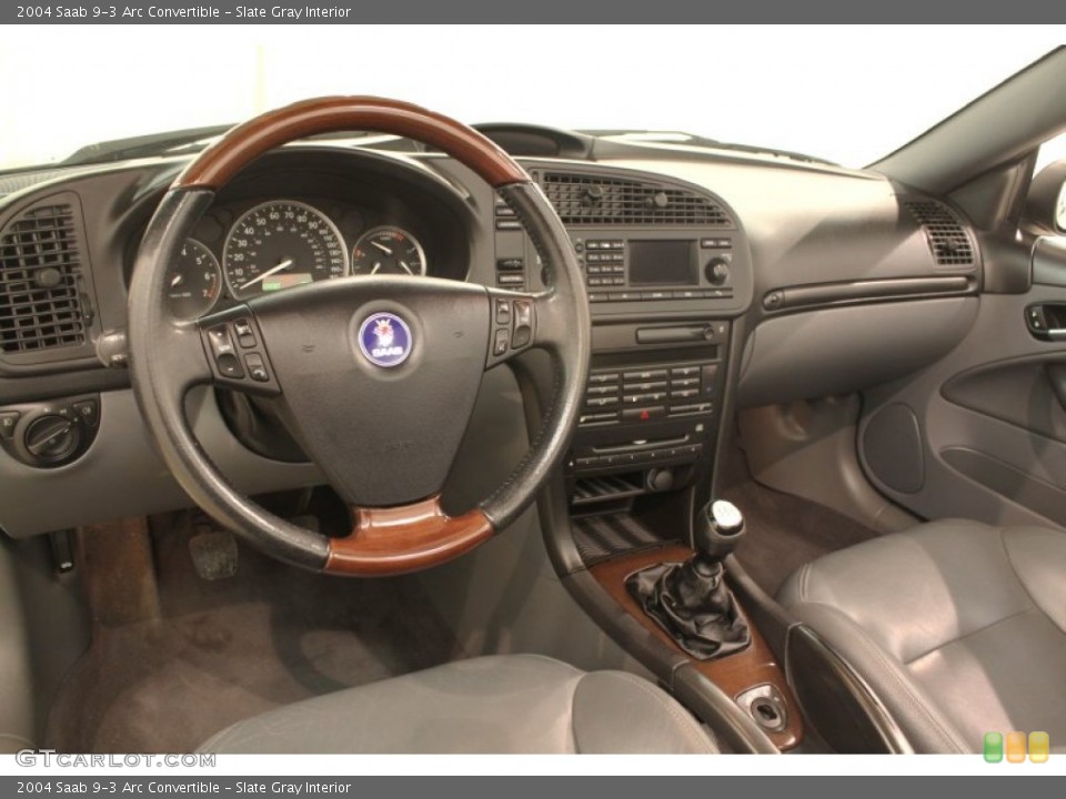 Slate Gray Interior Dashboard for the 2004 Saab 9-3 Arc Convertible #78059751