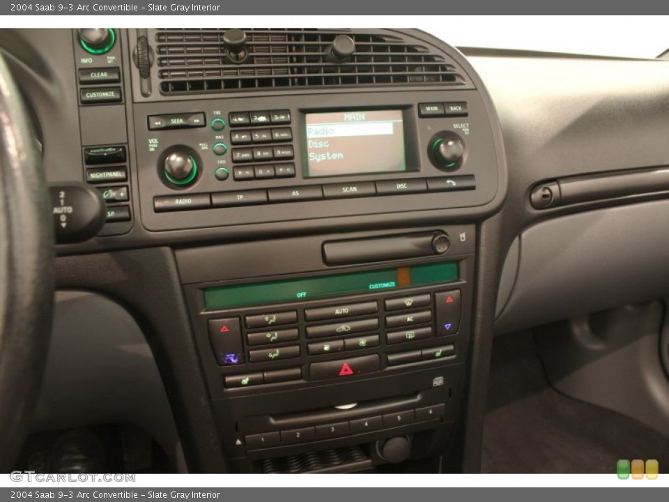 Slate Gray Interior Controls for the 2004 Saab 9-3 Arc Convertible #78059805