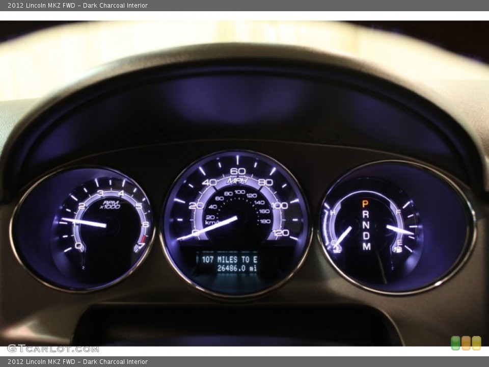 Dark Charcoal Interior Gauges for the 2012 Lincoln MKZ FWD #78060120