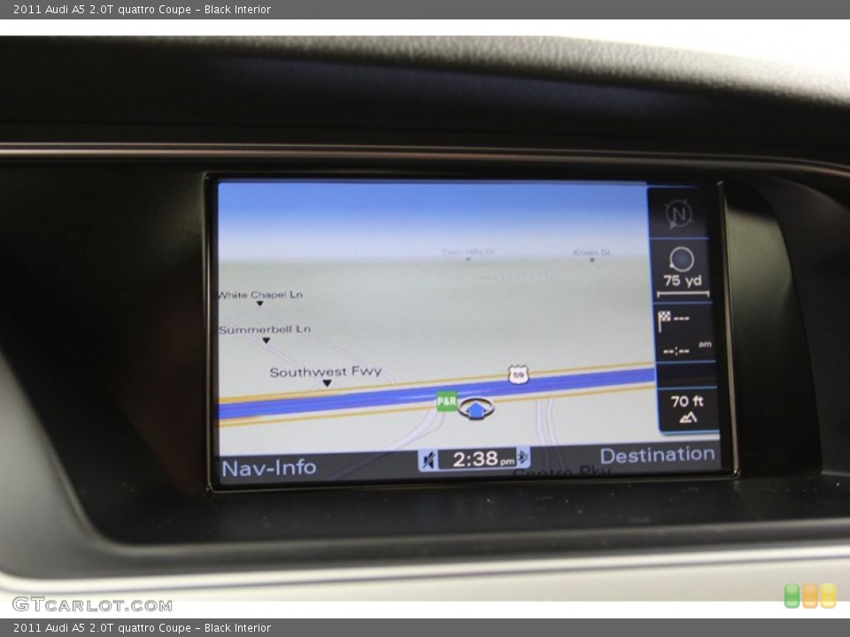 Black Interior Navigation for the 2011 Audi A5 2.0T quattro Coupe #78061281