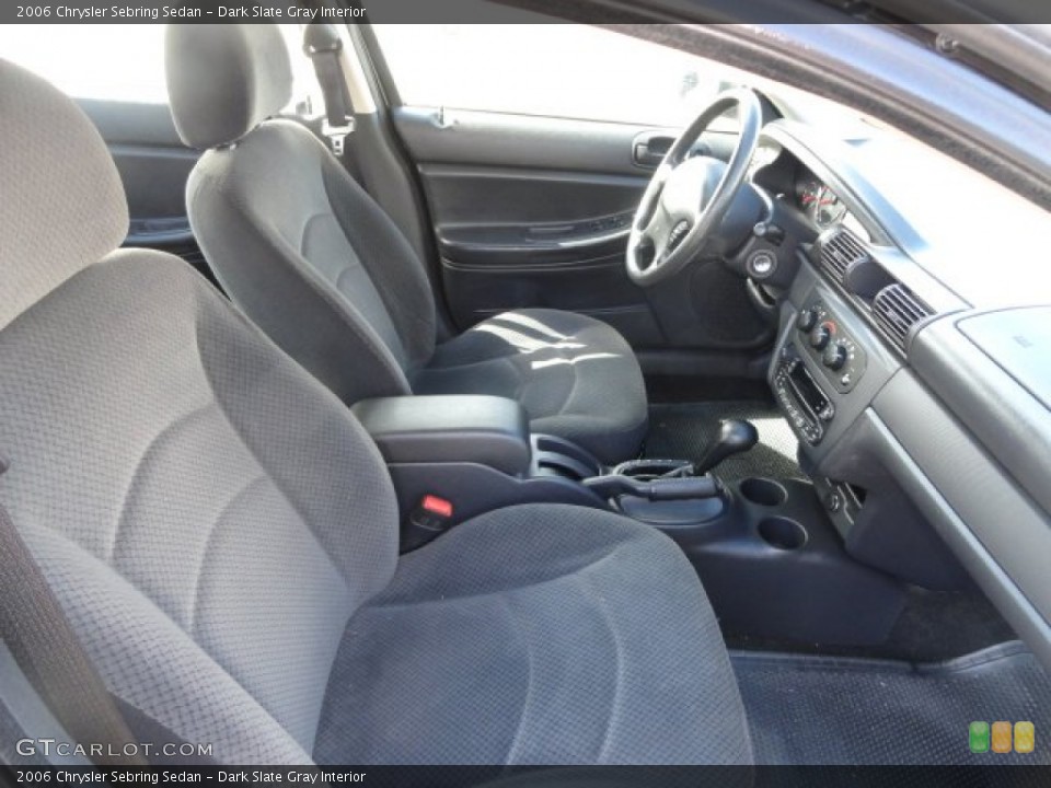 Dark Slate Gray Interior Front Seat for the 2006 Chrysler Sebring Sedan #78063864