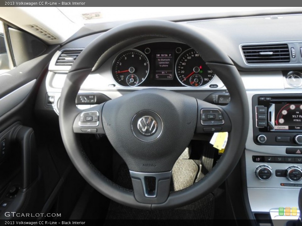 Black Interior Steering Wheel for the 2013 Volkswagen CC R-Line #78064137
