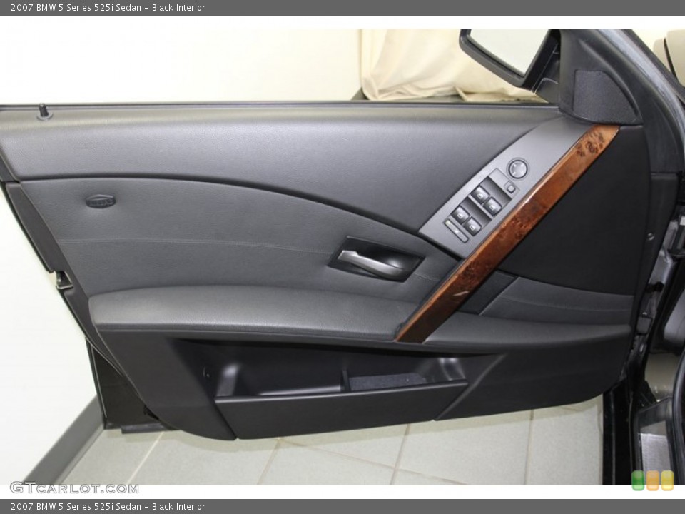 Black Interior Door Panel for the 2007 BMW 5 Series 525i Sedan #78065316