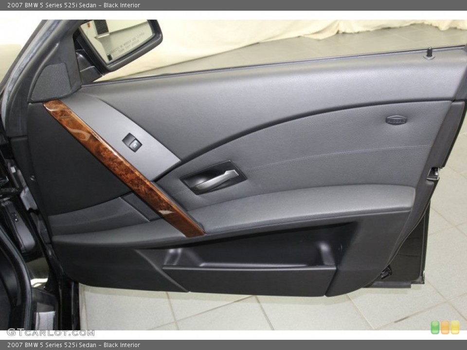 Black Interior Door Panel for the 2007 BMW 5 Series 525i Sedan #78065589