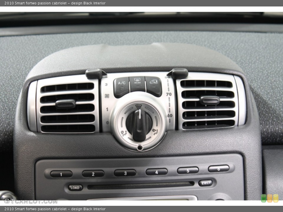 design Black Interior Controls for the 2010 Smart fortwo passion cabriolet #78065877