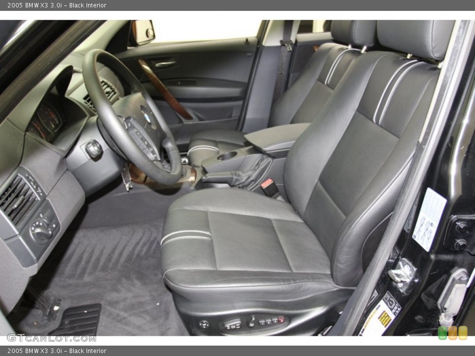 Black Interior Front Seat for the 2005 BMW X3 3.0i #78066195