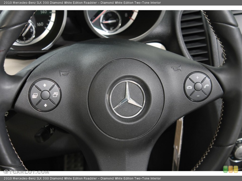 Diamond White Edition Two-Tone Interior Controls for the 2010 Mercedes-Benz SLK 300 Diamond White Edition Roadster #78066330