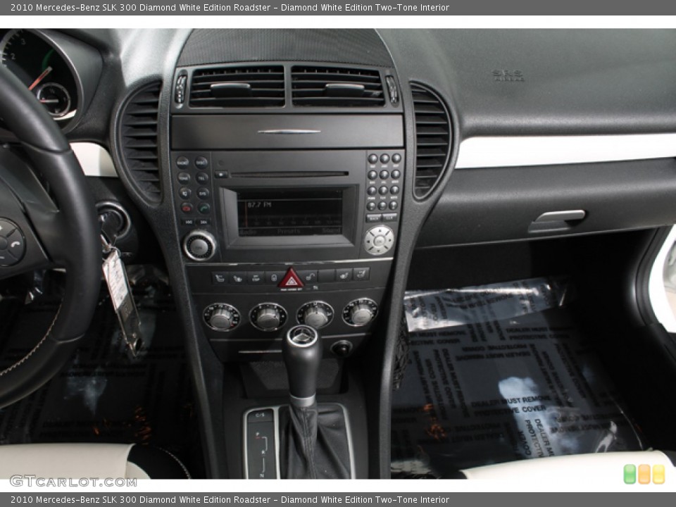 Diamond White Edition Two-Tone Interior Controls for the 2010 Mercedes-Benz SLK 300 Diamond White Edition Roadster #78066342