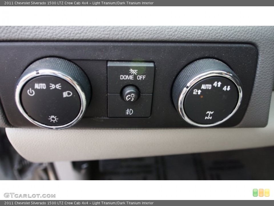 Light Titanium/Dark Titanium Interior Controls for the 2011 Chevrolet Silverado 1500 LTZ Crew Cab 4x4 #78066413