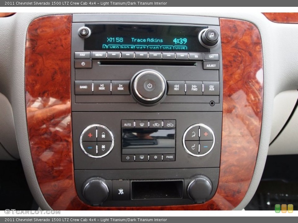 Light Titanium/Dark Titanium Interior Controls for the 2011 Chevrolet Silverado 1500 LTZ Crew Cab 4x4 #78066552