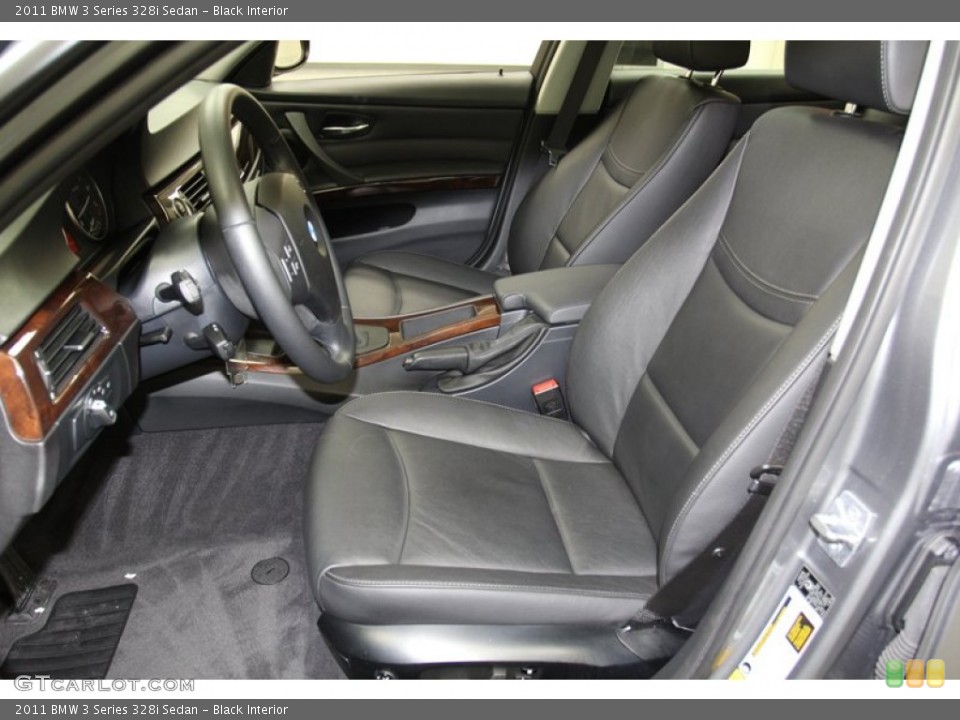 Black Interior Front Seat for the 2011 BMW 3 Series 328i Sedan #78067293