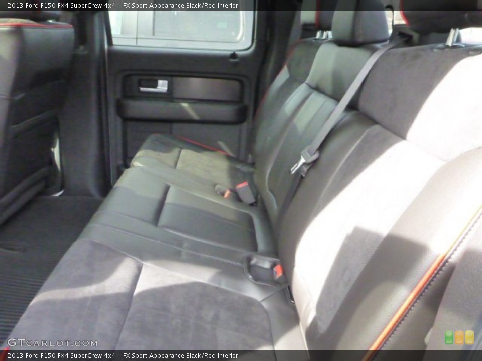 FX Sport Appearance Black/Red Interior Rear Seat for the 2013 Ford F150 FX4 SuperCrew 4x4 #78068433