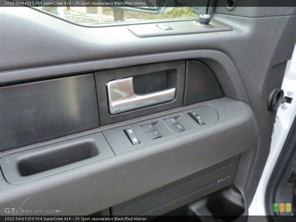 FX Sport Appearance Black/Red Interior Controls for the 2013 Ford F150 FX4 SuperCrew 4x4 #78068456