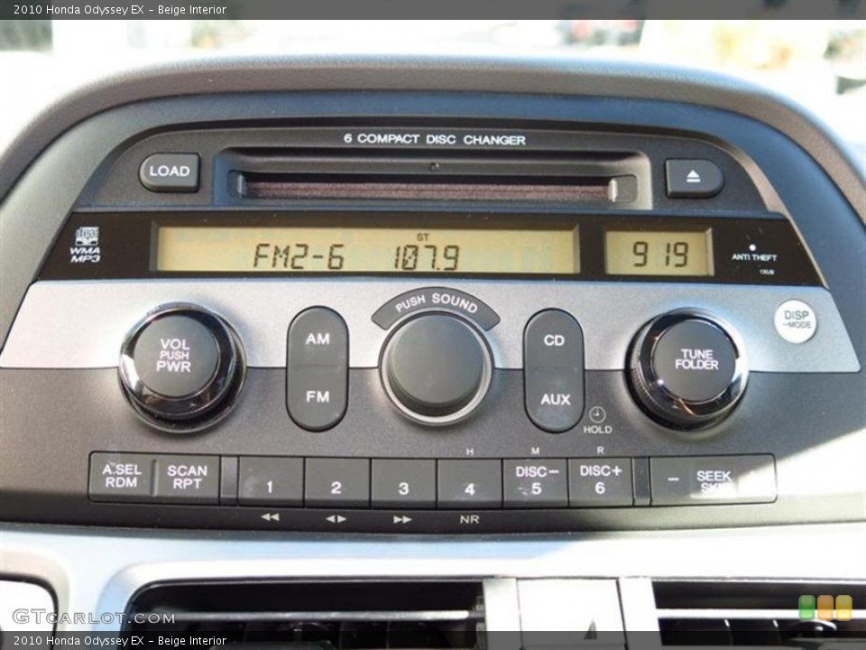 Beige Interior Controls for the 2010 Honda Odyssey EX #78068751