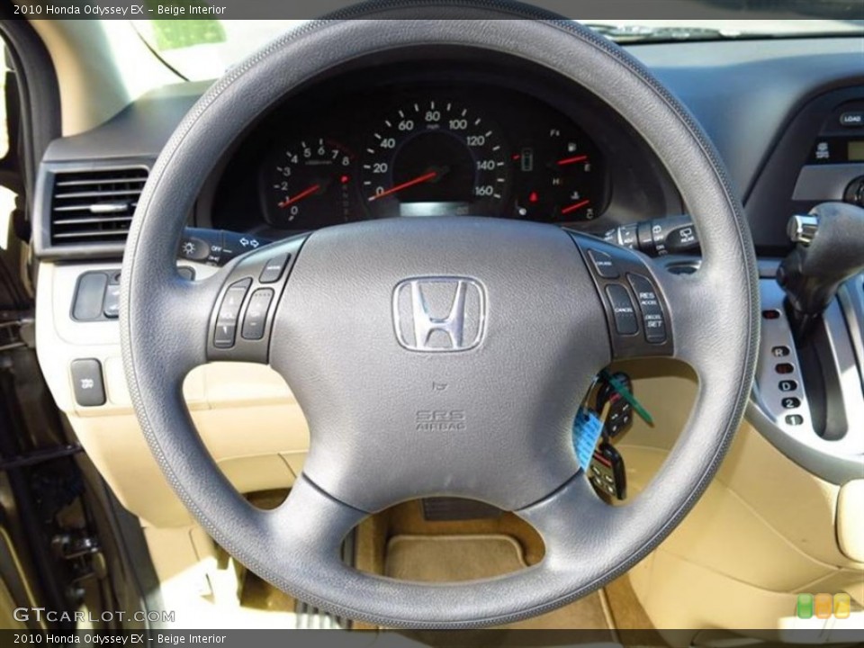 Beige Interior Steering Wheel for the 2010 Honda Odyssey EX #78068829