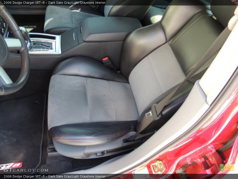 Dark Slate Gray/Light Graystone Interior Front Seat for the 2006 Dodge Charger SRT-8 #78070563