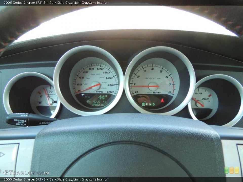 Dark Slate Gray/Light Graystone Interior Gauges for the 2006 Dodge Charger SRT-8 #78070743