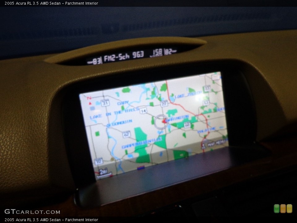 Parchment Interior Navigation for the 2005 Acura RL 3.5 AWD Sedan #78072220