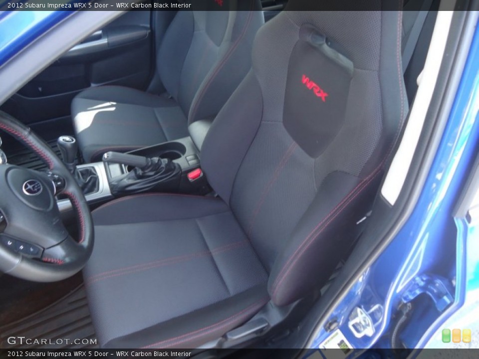 WRX Carbon Black Interior Front Seat for the 2012 Subaru Impreza WRX 5 Door #78072642