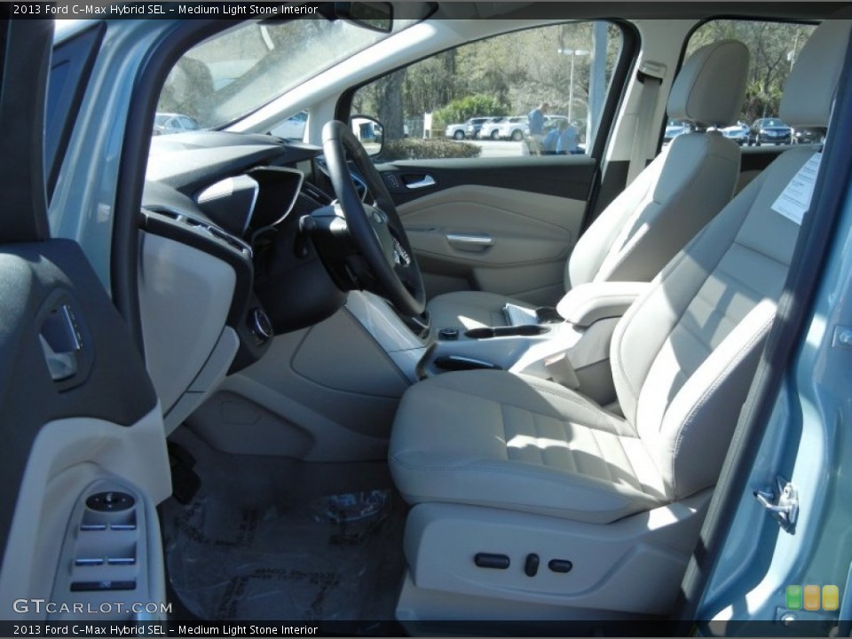 Medium Light Stone Interior Photo for the 2013 Ford C-Max Hybrid SEL #78073713