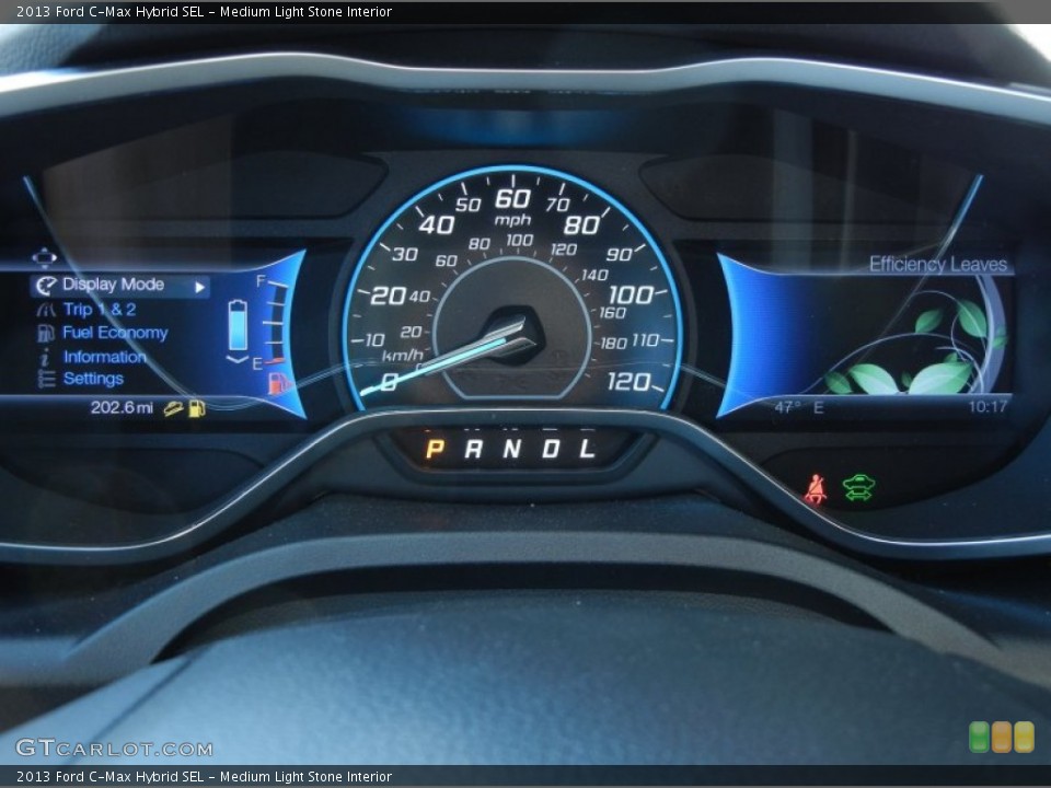 Medium Light Stone Interior Gauges for the 2013 Ford C-Max Hybrid SEL #78073725