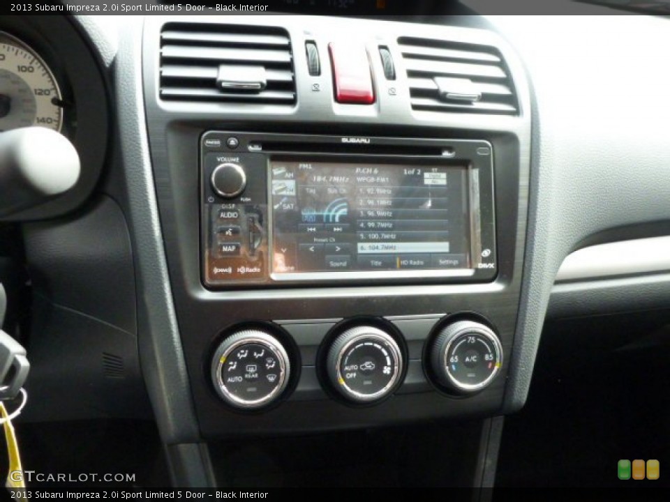 Black Interior Controls for the 2013 Subaru Impreza 2.0i Sport Limited 5 Door #78079562