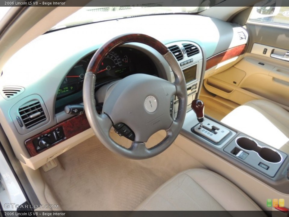 Beige 2006 Lincoln LS Interiors