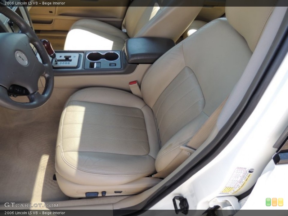 Beige Interior Front Seat for the 2006 Lincoln LS V8 #78079706